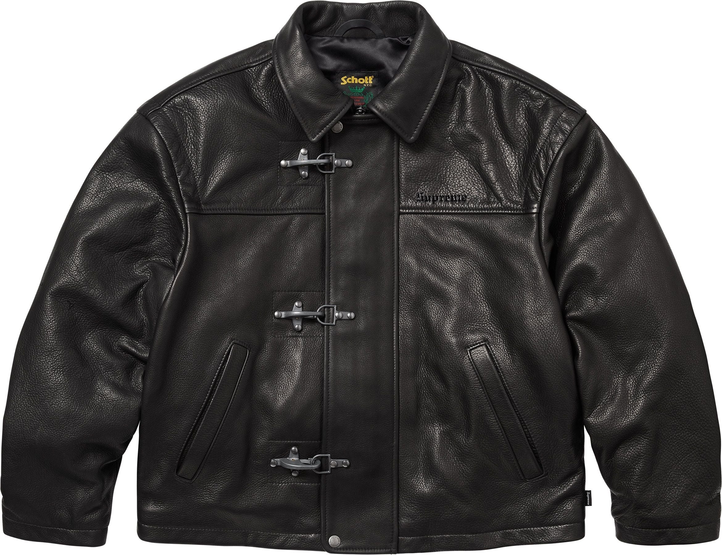 Supreme®/Schott® Leather Clip Jacket view 7